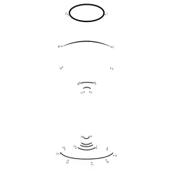 Wine Glass Point Creation Dot to Dot Worksheet