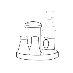 Beverage Container and Shakers Dot to Dot Worksheet