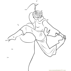 Contemporary Dance Styles In France Dot to Dot Worksheet
