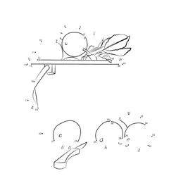 Apple and Bucket Reveal Dot to Dot Worksheet