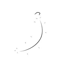 Fruit Shape from Numerals Dot to Dot Worksheet