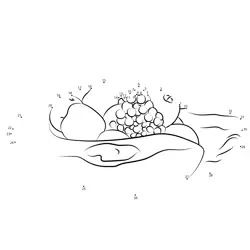 Fresh Fruit Composition Dot to Dot Worksheet