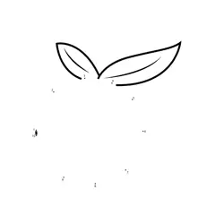 Orange Fruit Numeral Challenge Dot to Dot Worksheet