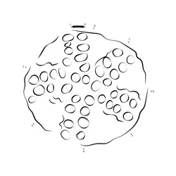 Pomegranate Seed Reveal Dot to Dot Worksheet