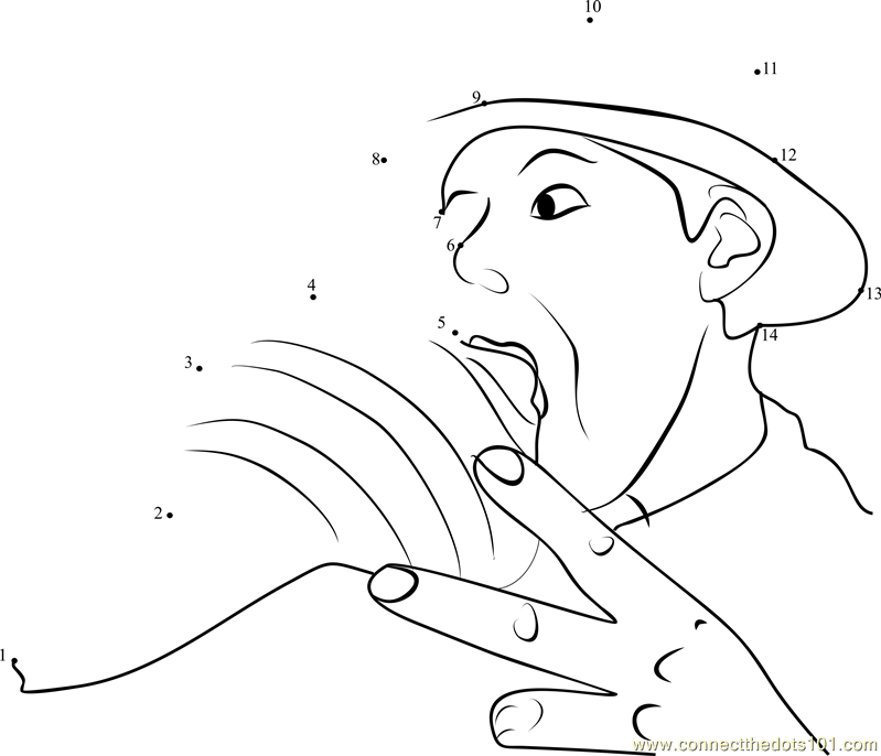 Traditional Deer Calling Championship dot to dot printable worksheet