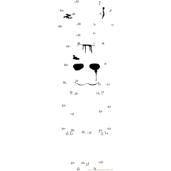 Scary Bunny Ghost Dot to Dot Worksheet