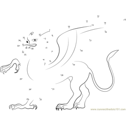 Mythical Creatures Griffin Dot to Dot Worksheet