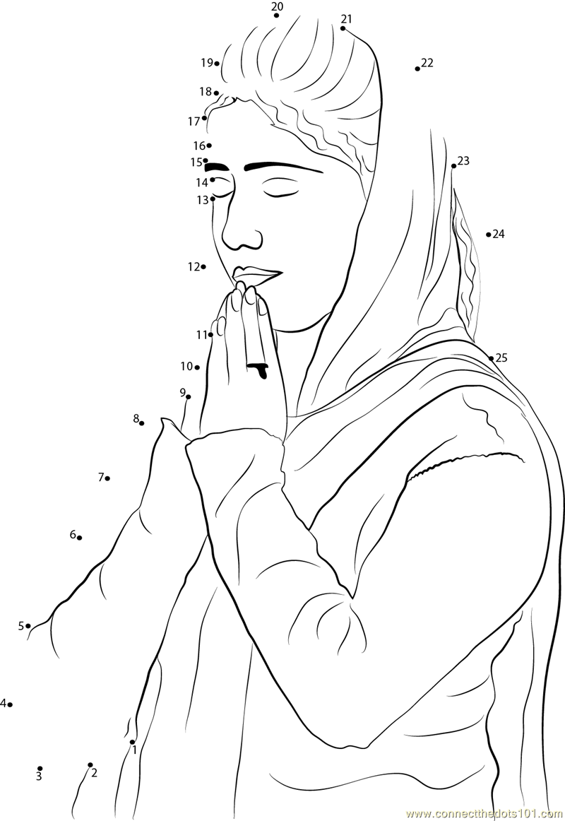 Woman Praying on Guru Nanak Jayanti