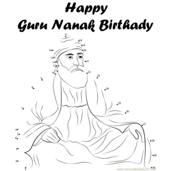 Guru Nanak Dev Jayanti Dot to Dot Worksheet