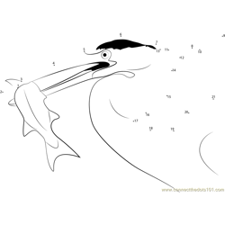 Egret Dot to Dot Worksheet