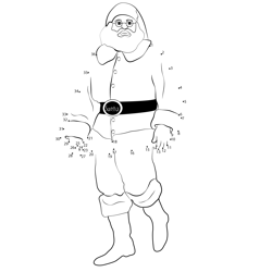 Santa Claus Coming Dot to Dot Worksheet