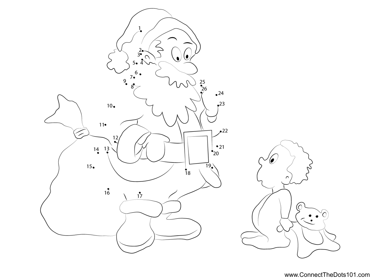 Santa Talking to Cute Baby