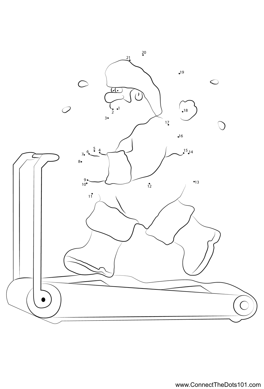Santa on Treadmill