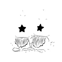 Winter Holiday Character Game Dot to Dot Worksheet