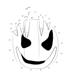 Happy Halloween Day Dot to Dot Worksheet