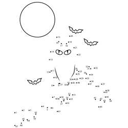 Owl Dot to Dot Worksheet