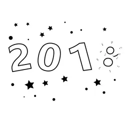 New Year's Eve Fun Dot to Dot Worksheet