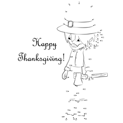 Best Happy Thanksgiving Day Dot to Dot Worksheet