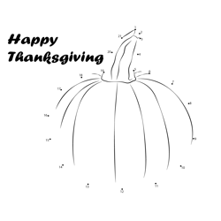 Celebrate Thanksgiving Day Dot to Dot Worksheet