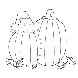 Thanksgiving Pumpkin Dot to Dot Worksheet