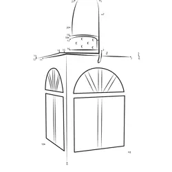 Build the Golden Lantern Dot to Dot Worksheet