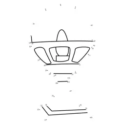 Decorative Candle Holder Object Dot to Dot Worksheet