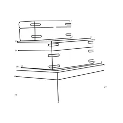 Stacked Wooden Boxes Dot to Dot Worksheet