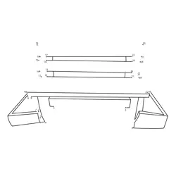 Wooden Bench Outline on Ground Dot to Dot Worksheet