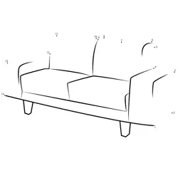 Yellow Couch Join Points Dot to Dot Worksheet