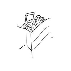 Garden Waste Container Dot to Dot Worksheet
