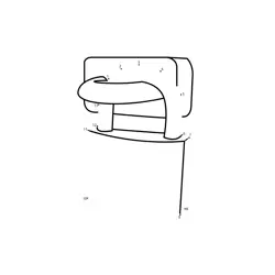 Security Lock Numerical Figure Dot to Dot Worksheet