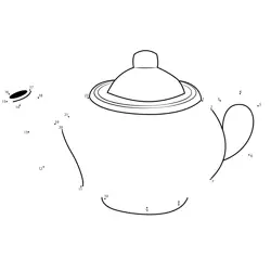 Form Teapot By Numbers Dot to Dot Worksheet