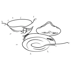 Kitchen Utensil Reveal Dot to Dot Worksheet