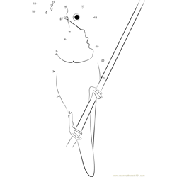 Black-eared Fairy Hummingbird Dot to Dot Worksheet