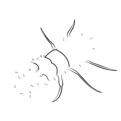 Stag Beetle Numerical Game Dot to Dot Worksheet