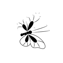 Handmade Insect Creation Dot to Dot Worksheet