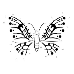 Fluttering Creature Sequence Dot to Dot Worksheet