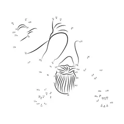 Spider numerical sequence game Dot to Dot Worksheet