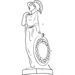 Goddess Statues Dot to Dot Worksheet