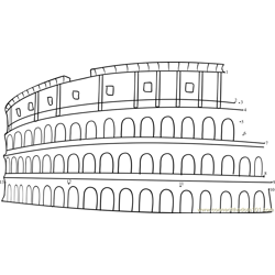 Rome Italy Dot to Dot Worksheet