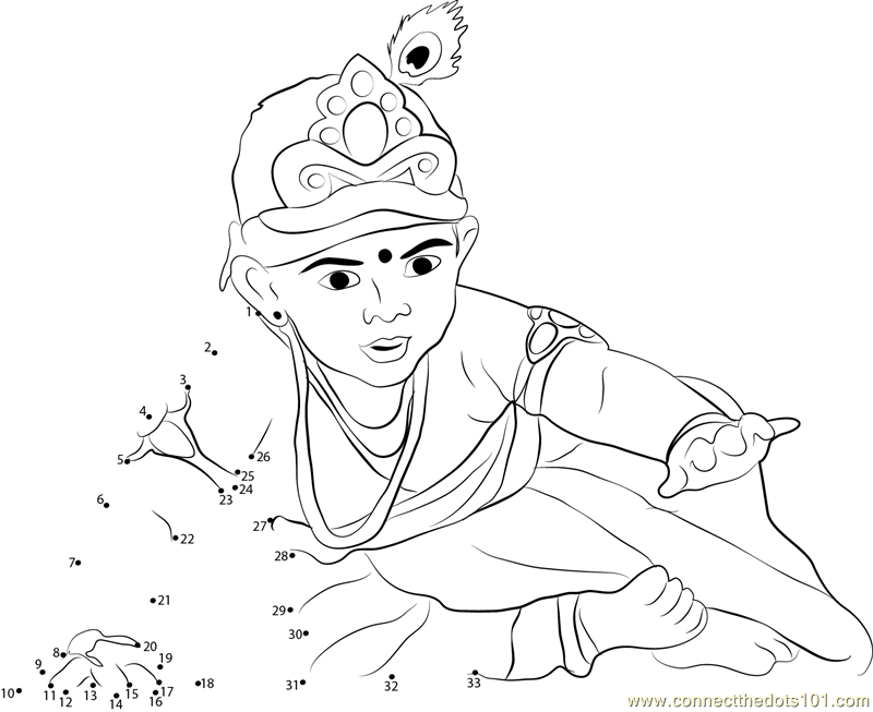 Janmashtami special drawing Bal krishna,easy line art drawing lord  krishna,How to draw laddu gopal - YouTube