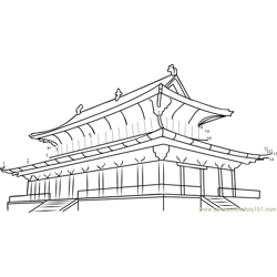 Heijo Kyo Daigoku Palace Dot to Dot Worksheet