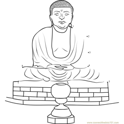 Japanese Culture Buddhism Dot to Dot Worksheet
