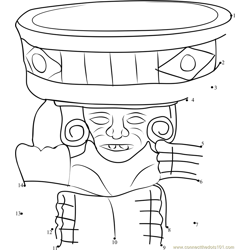 Mexico National Museum of Anthropology Dot to Dot Worksheet