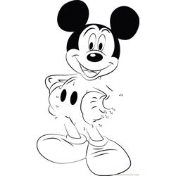 Mickey Mouse Smile Dot to Dot Worksheet