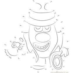 Taters of the Lost Ark Dot to Dot Worksheet