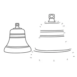 Pair of Decorative Bells Dot to Dot Worksheet