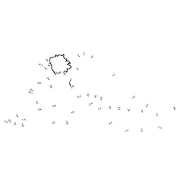 Serene Angelic Figure Dot to Dot Worksheet