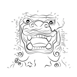 Ancient Mythical Creature Portrait Dot to Dot Worksheet