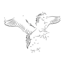 Mystical Unicorn Pegasus Creation Dot to Dot Worksheet